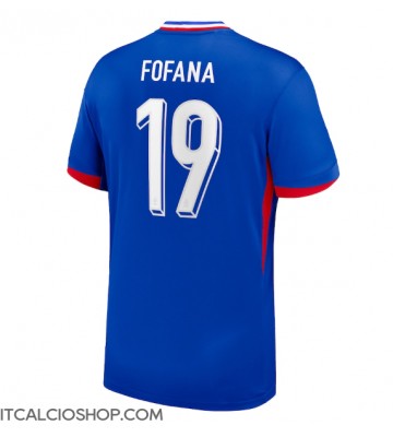 Francia Youssouf Fofana #19 Prima Maglia Europei 2024 Manica Corta